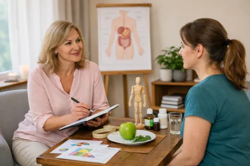 Illustration du grignotage émotionnel chez un adulte accompagné en consultation à Saint-Pierre La Réunion.