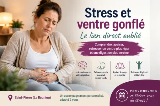 stress et ventre gonflé St Pierre 974