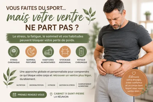 Perdre du ventre chez les hommes : pourquoi est-ce parfois si difficile ?, Saint-Pierre, Corinne BOIVIN