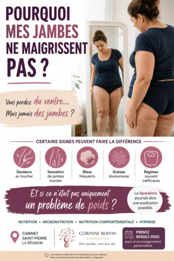 pourquoi mes jambes ne maigrissent pas ? Cabinet St Pierre 974