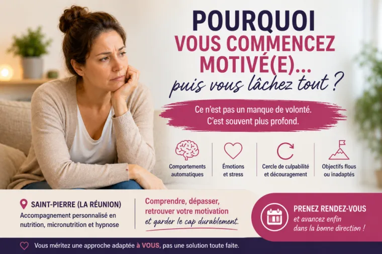 pourquoi vous commencez motivée et lâchez tout
