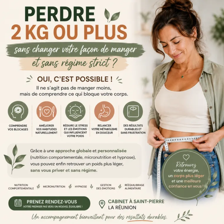 perdre 2kg ou plus au cabinet de St Pierre 974